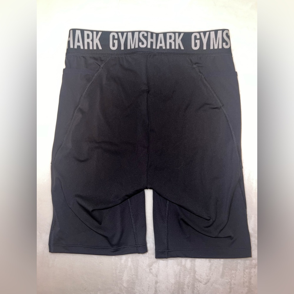 Gymshark Black High-Waisted Pocket Biker Shorts | Size M | NWOT - Picture 2 of 8